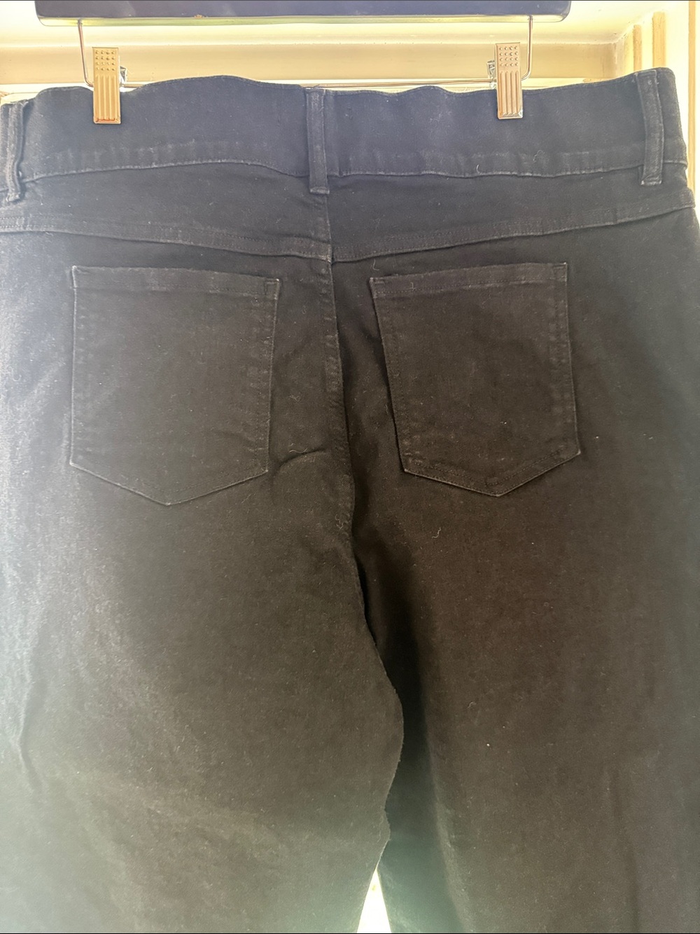 SPANX Black Wide-Leg Flare Jeans - Picture 2 of 3